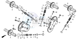 VFR750F drawing CAMSHAFT/VALVE