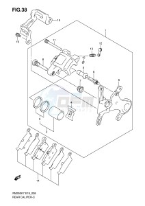 RM250 (E19) drawing REAR CALIPER