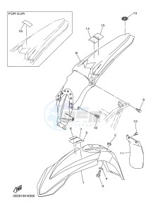 YZ450F (33DD 33DE 33DF 33DG) drawing FENDER