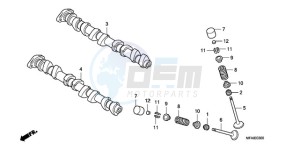 CBF1000S9 France - (F / ABS CMF) drawing CAMSHAFT/VALVE