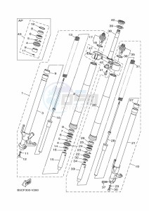 TRACER 900 GT MTT850D (B1JD) drawing FRONT FORK