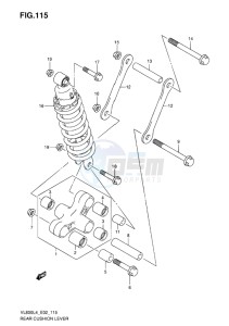 VL800C INTRUDER EU drawing REAR CUSHION LEVER