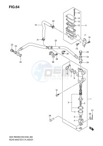 GSX-R600 (E3-E28) drawing REAR MASTER CYLINDER