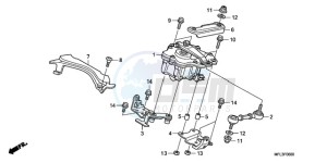 CBR1000RR9 UK - (E / MK) drawing STEERING DAMPER