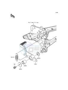 Z800 ABS ZR800DGF UF (UK FA) XX (EU ME A(FRICA) drawing Brake Pedal