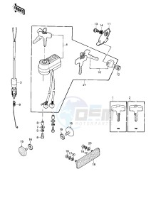 KE 175 D [KE175] (D2-D3) [KE175] drawing IGNITION SWITCH_LOCKS_REFLECTORS -- 80-81 KE175-D2_D3- -