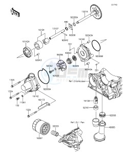 Z1000 ABS ZR1000GEFA FR GB XX (EU ME A(FRICA) drawing Oil Pump