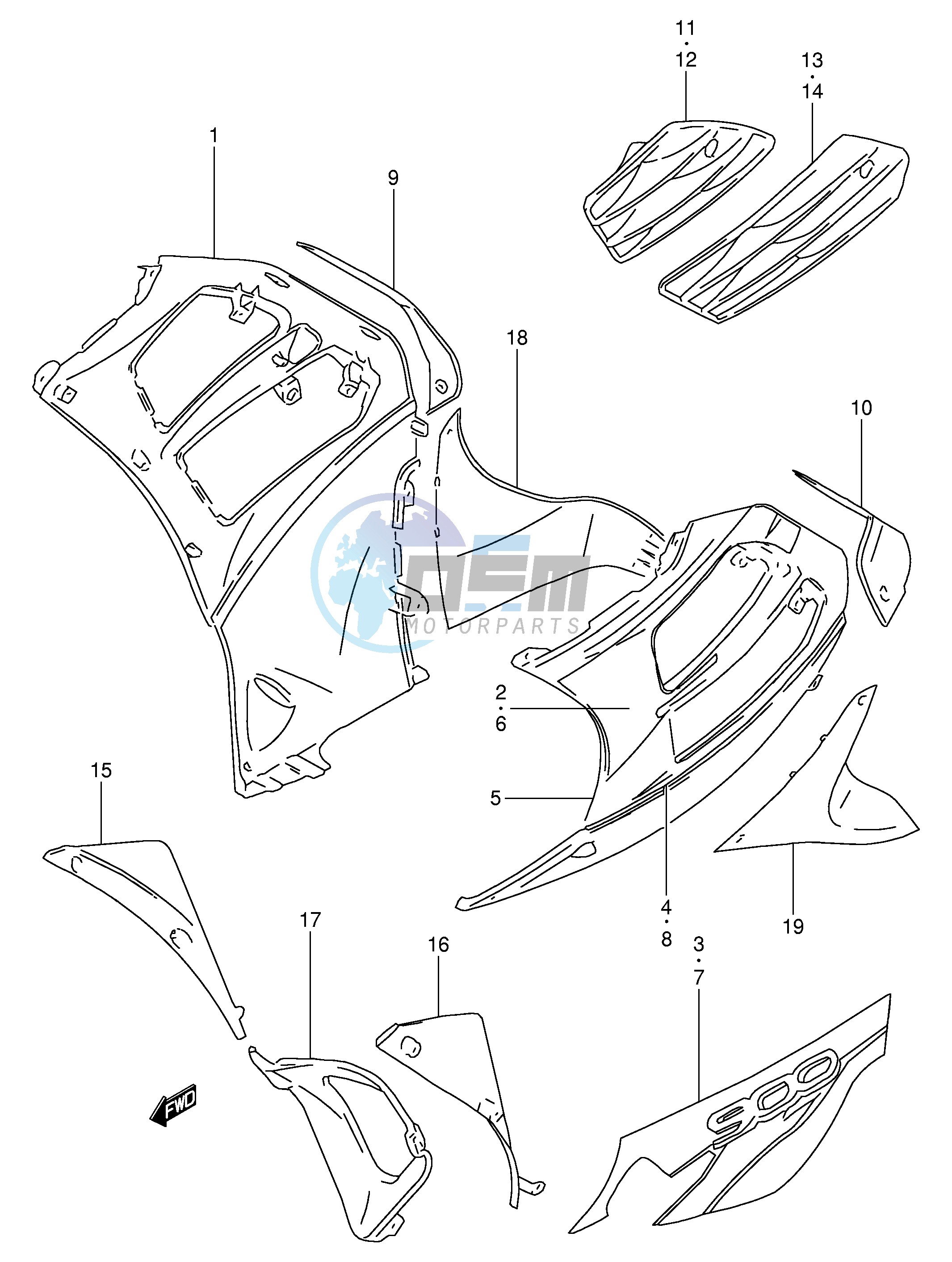 UNDER COWLING BODY (MODEL W)