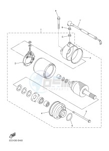 XJ6F 600 DIVERSION F (1CWV 1CWW) drawing STARTING MOTOR