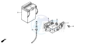 CG125 drawing BATTERY (1)