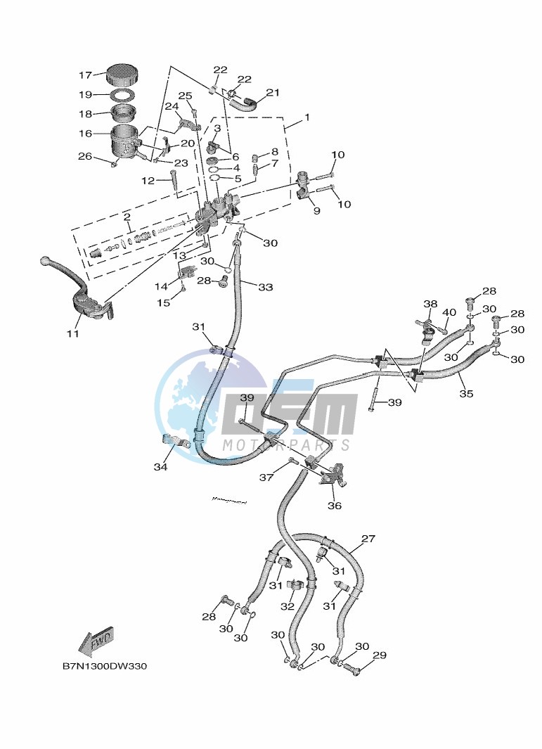 FRONT MASTER CYLINDER