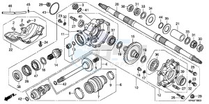 CB650FG CB650F 6ED - (6ED) drawing REAR FINAL GEAR