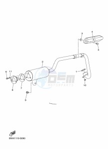 YFZ50 (BW4G) drawing EXHAUST