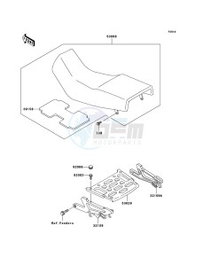 KLE500 KLE500B7F GB XX (EU ME A(FRICA) drawing Seat