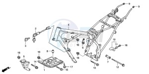 CRF100F drawing FRAME BODY