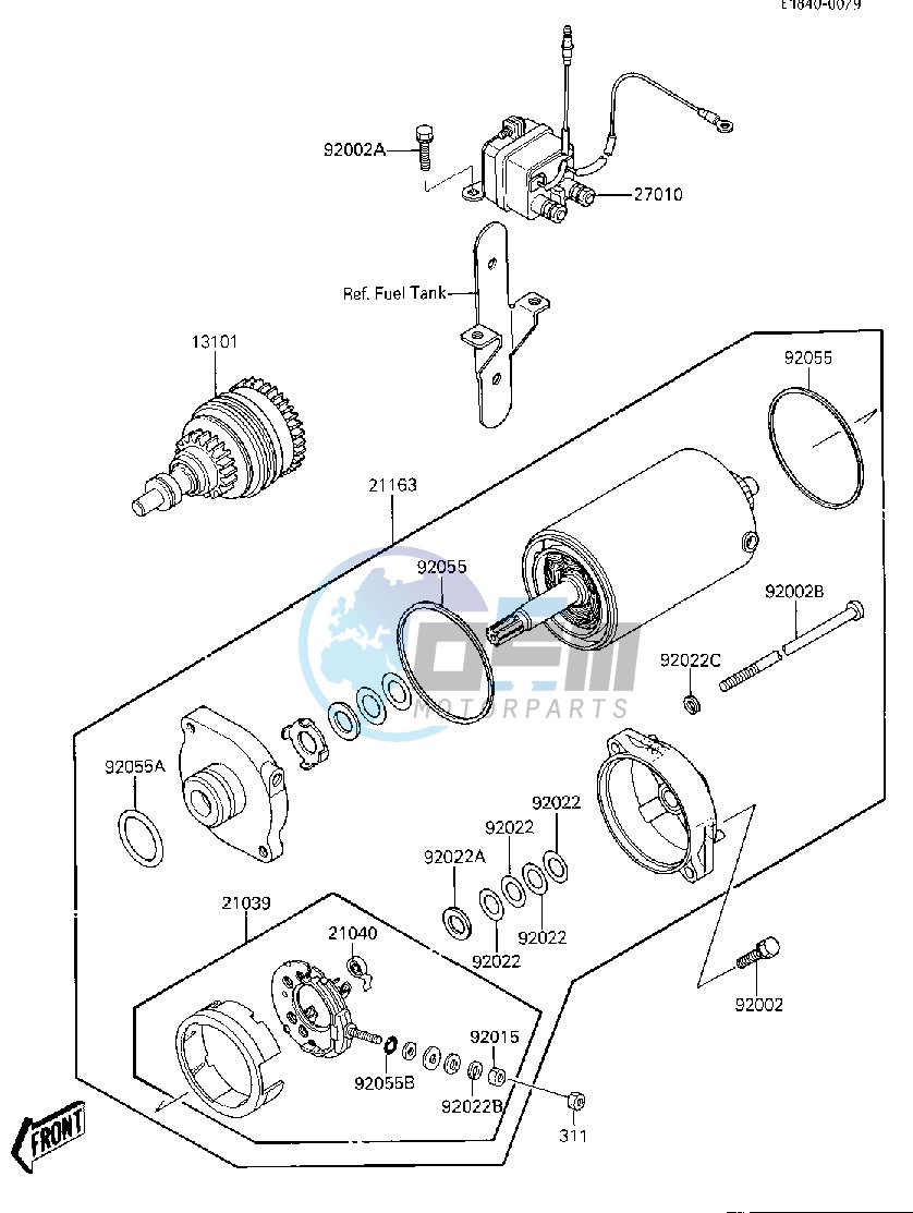 STARTER MOTOR -- JF650-A1- -