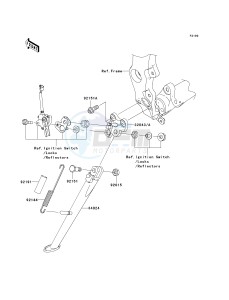 ZX 600 P [NINJA ZX-6R] (7F-8FA) P7F drawing STAND-- S- -