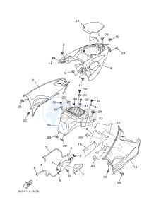 YFM700FWAD YFM70GPXH GRIZZLY 700 EPS (B1A1) drawing SIDE COVER