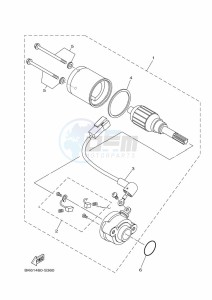 YZF125-A YZF-R125 (B5G6) drawing STARTING MOTOR