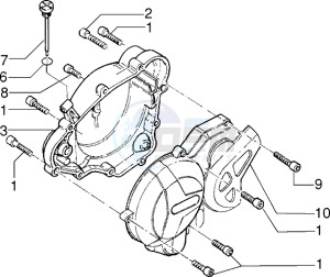 H at K 50 drawing Half crankcase covers