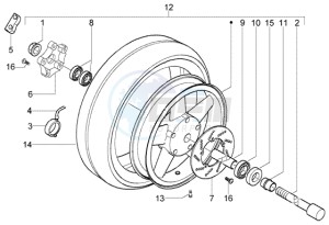 X8 125 PM36200-PM36300 drawing Front wheel