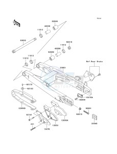 KX 85 A [KX85 MONSTER ENERGY] (A6F - A9FA) A9FA drawing SWINGARM