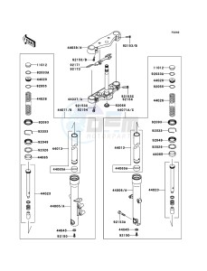 VN900_CUSTOM VN900C9FA GB XX (EU ME A(FRICA) drawing Front Fork