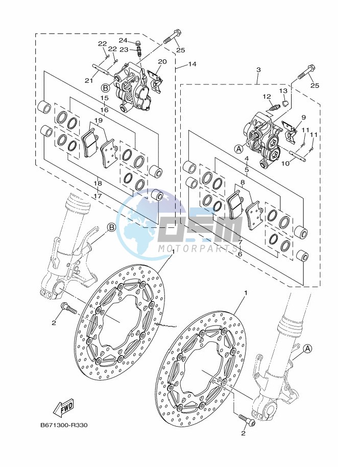 FRONT BRAKE CALIPER