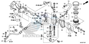 CBR1000SAG CBR1000 ED drawing REAR BRAKE MASTER CYLINDER ( CBR1000RA/ SA)