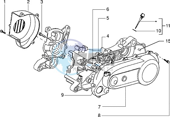 Clutch cover-scrool cover