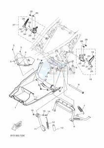 CZD250-A  (BFR2) drawing STAND & FOOTREST