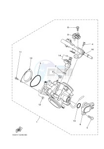 YXE700ES YXE70WPSG WOLVERINE R-SPEC EPS SE (BN52) drawing THROTTLE BODY ASSY 1