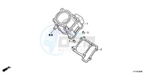 CBR125RC drawing CYLINDER