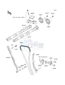 ZX 1000 M [NINJA ZX-10R] (C1) [NINJA ZX-10R] drawing CAMSHAFT-- S- -_TENSIONER