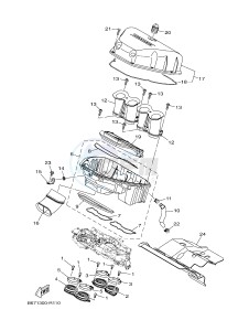 MTN1000 MT-10 (B678) drawing INTAKE