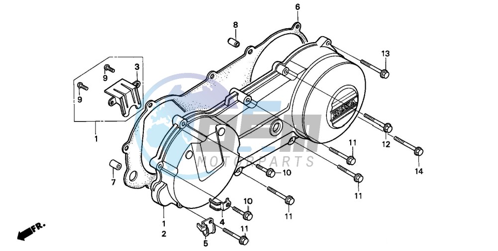 LEFT CRANKCASE COVER