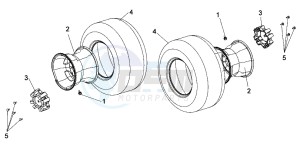 QUADLANDER 250 drawing FRONT WHEEL