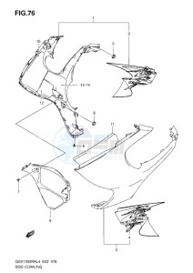 GSX1300R drawing SIDE COWLING L4