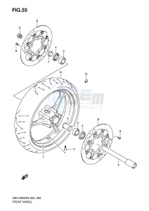 GSX-R600 (E2) drawing FRONT WHEEL