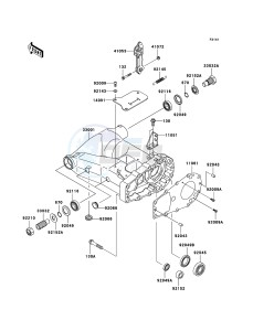 KVF650 4x4 KVF650-D1 EU GB drawing Swingarm