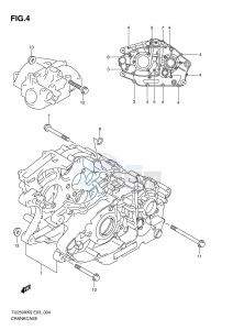 TU250X (E3) drawing CRANKCASE