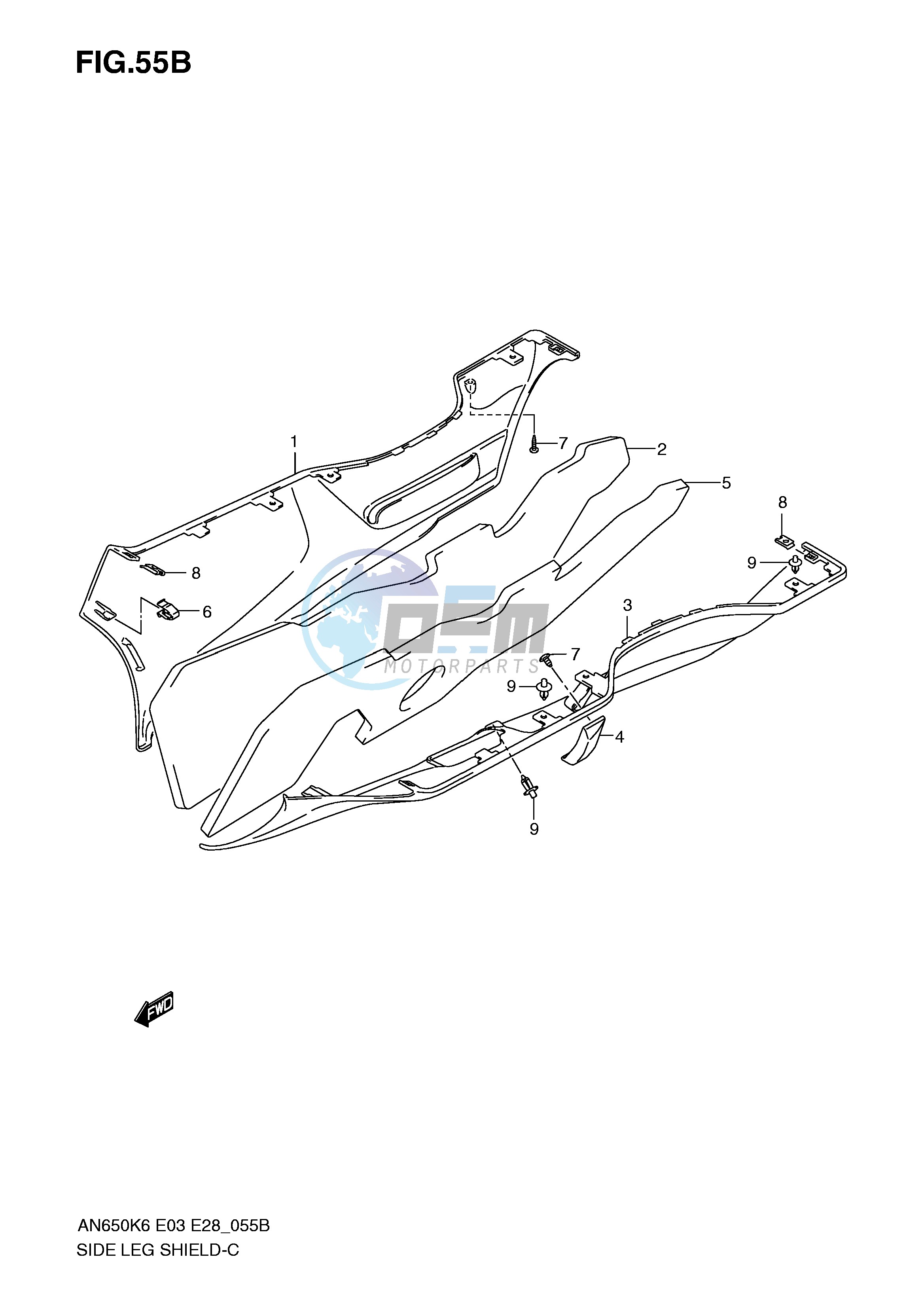 SIDE LEG SHIELD (MODEL K8)