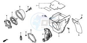 CR125R drawing AIR CLEANER