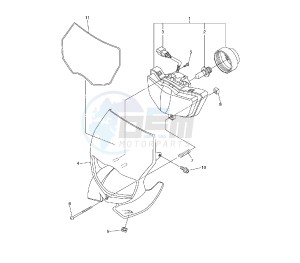 WR F 250 drawing HEADLIGHT