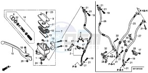 VT1300CXAC drawing FRONT BRAKE MASTER CYLINDER