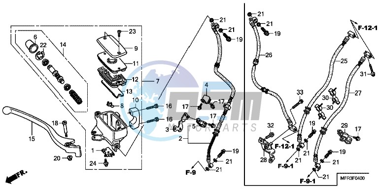 FRONT BRAKE MASTER CYLINDER