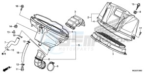 NC700SAC drawing AIR CLEANER