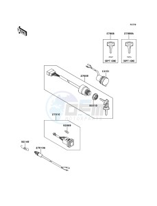 MULE_600 KAF400BBF EU drawing Ignition Switch