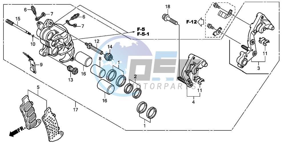 R. FRONT BRAKE CALIPER