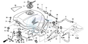 ST1300A drawing FUEL TANK